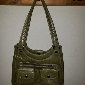 St John's Bay Tote Purse Olive Green